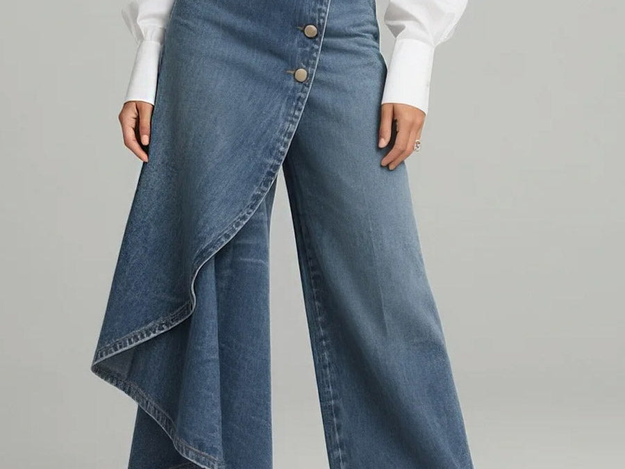 Wide Leg Jeans | Relaxed Fit Casual Trousers for Effortless Style 1