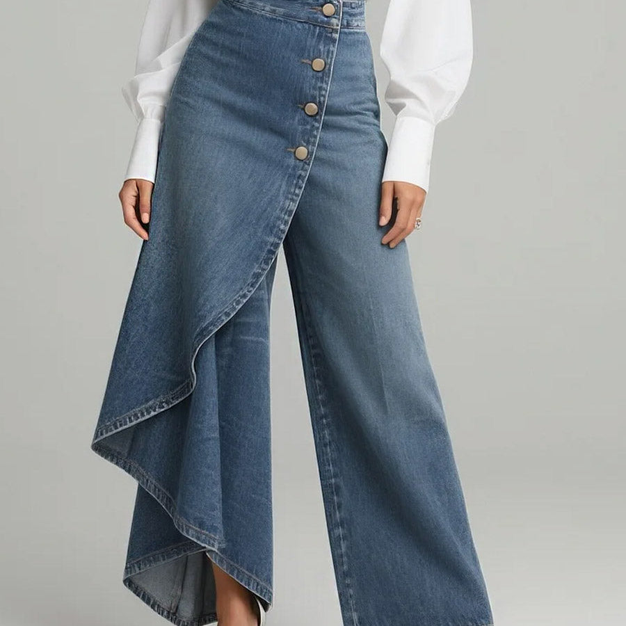 Wide Leg Jeans | Relaxed Fit Casual Trousers for Effortless Style 1