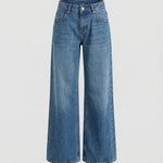 Wide Leg Jeans | Straight Cut Casual Trousers | Relaxed Comfortable Fit 3