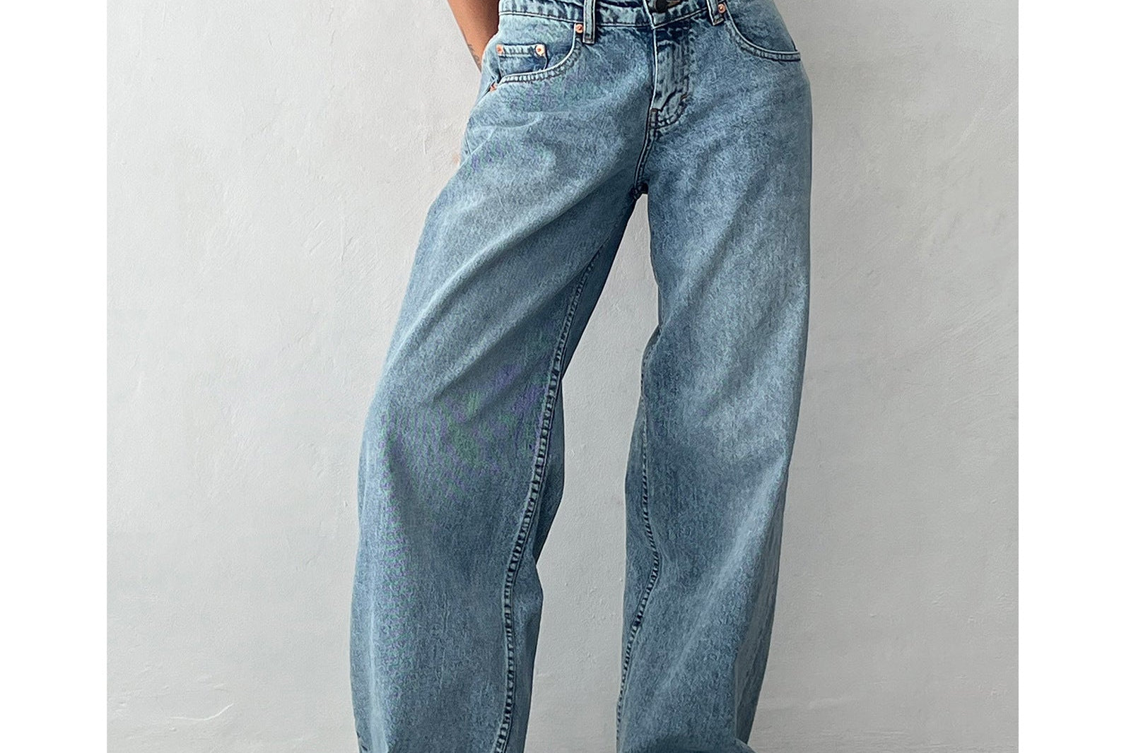 Wide Leg Jeans | Straight Cut Casual Trousers | Relaxed Comfortable Fit 4
