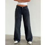 Wide Leg Jeans | Straight Cut Casual Trousers | Relaxed Comfortable Fit 5
