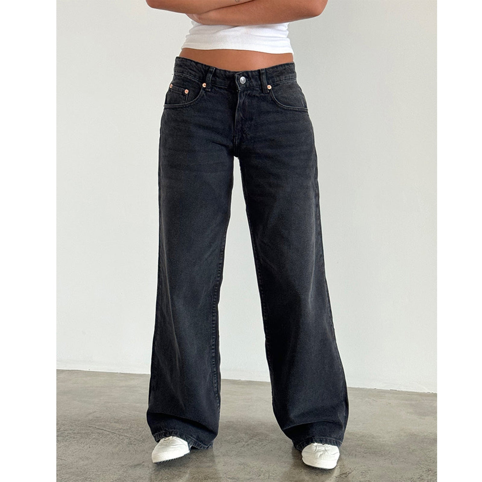 Wide Leg Jeans | Straight Cut Casual Trousers | Relaxed Comfortable Fit 5