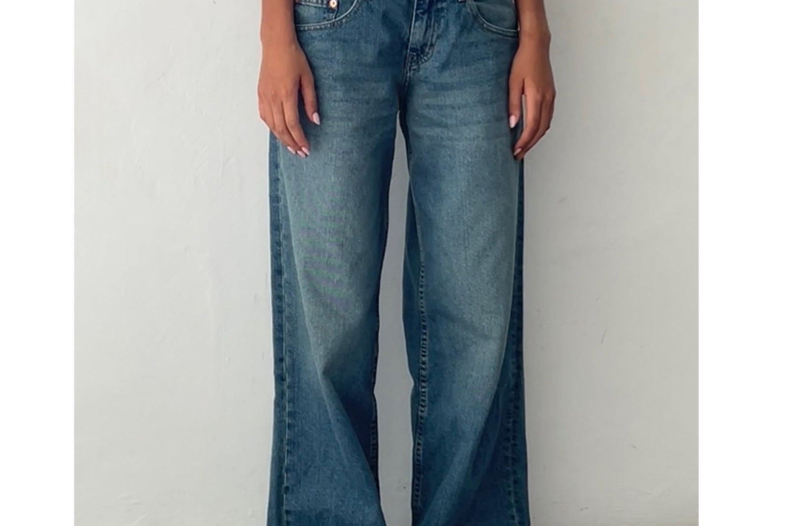 Wide Leg Jeans | Straight Cut Casual Trousers | Relaxed Comfortable Fit 7