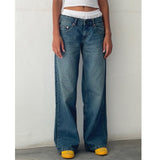 Wide Leg Jeans | Straight Cut Casual Trousers | Relaxed Comfortable Fit 7