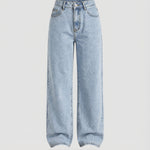 Wide Leg Jeans | Vintage Flared High Waist Denim | Comfortable Casual Style 0