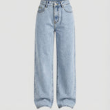 Wide Leg Jeans | Vintage Flared High Waist Denim | Comfortable Casual Style 0