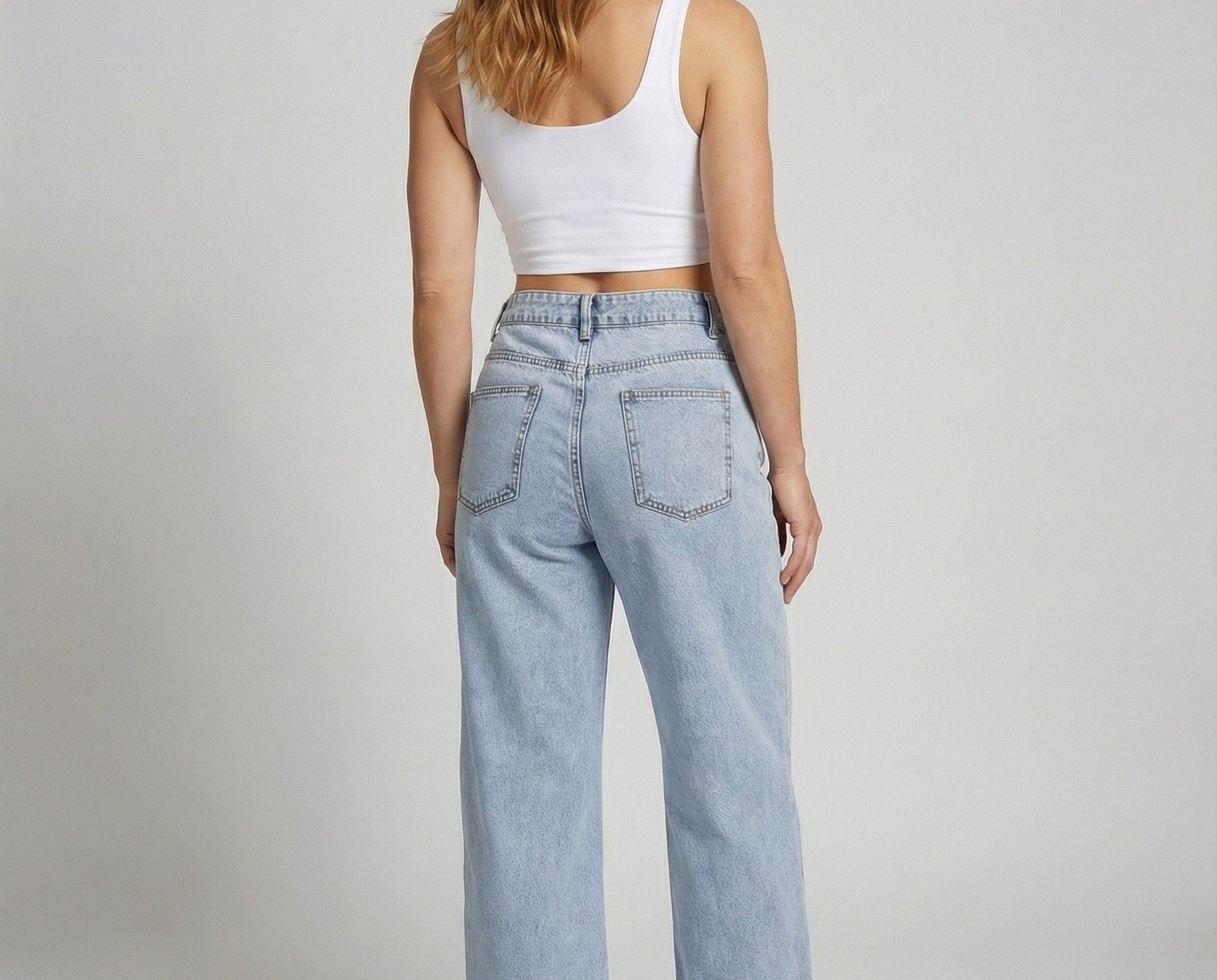 Wide Leg Jeans | Vintage Flared High Waist Denim | Comfortable Casual Style 4