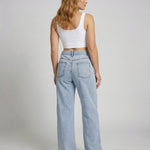 Wide Leg Jeans | Vintage Flared High Waist Denim | Comfortable Casual Style 4