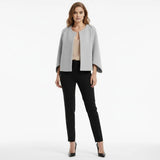 Women's Premium Knit Cape Jacket | Elegant Architectural Outerwear for All Seasons 0