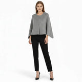 Women's Premium Knit Cape Jacket | Elegant Architectural Outerwear for All Seasons 17