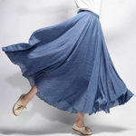 Women's Skirt | Flowy A-Line Maxi Skirt | Lightweight Elegant Design 0