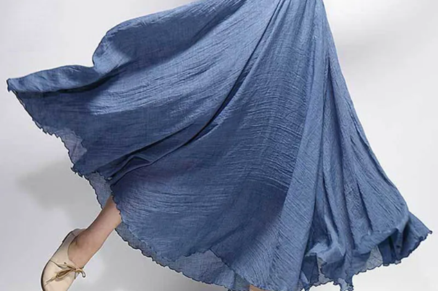 Women's Skirt | Flowy A-Line Maxi Skirt | Lightweight Elegant Design 0