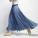Women's Skirt | Flowy A-Line Maxi Skirt | Lightweight Elegant Design 1