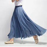 Women's Skirt | Flowy A-Line Maxi Skirt | Lightweight Elegant Design 1