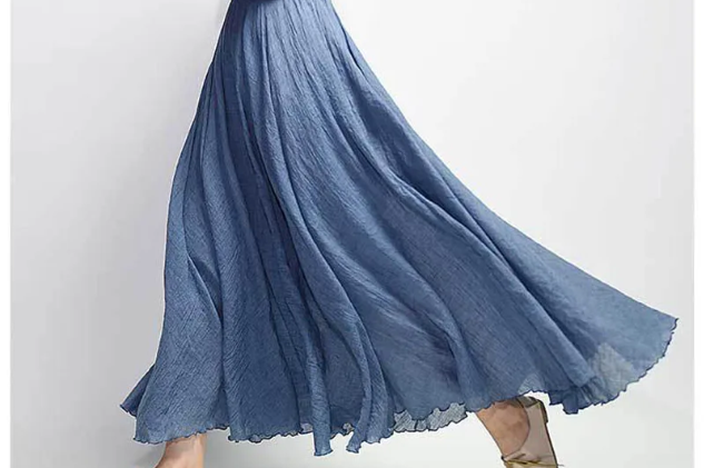 Women's Skirt | Flowy A-Line Maxi Skirt | Lightweight Elegant Design 1