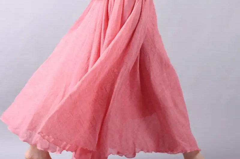 Women's Skirt | Flowy A-Line Maxi Skirt | Lightweight Elegant Design 2