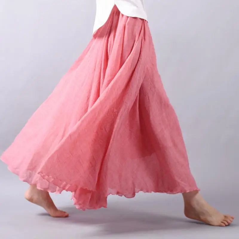 Women's Skirt | Flowy A-Line Maxi Skirt | Lightweight Elegant Design 2