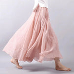 Women's Skirt | Flowy A-Line Maxi Skirt | Lightweight Elegant Design 3