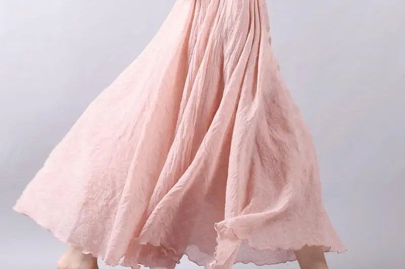 Women's Skirt | Flowy A-Line Maxi Skirt | Lightweight Elegant Design 3
