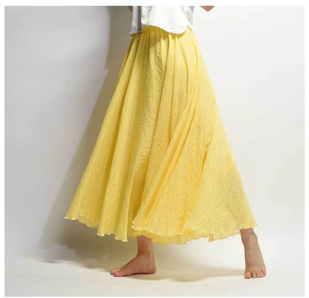 Women's Skirt | Flowy A-Line Maxi Skirt | Lightweight Elegant Design 4