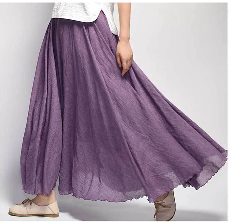 Women's Skirt | Flowy A-Line Maxi Skirt | Lightweight Elegant Design 5