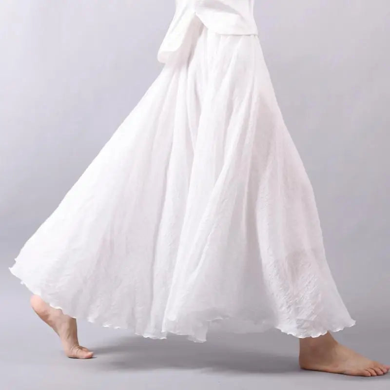 Women's Skirt | Flowy A-Line Maxi Skirt | Lightweight Elegant Design 7