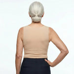 Women's Soft Stretch Fabric White Tank Top | Comfortable Built-In Bra Design 8