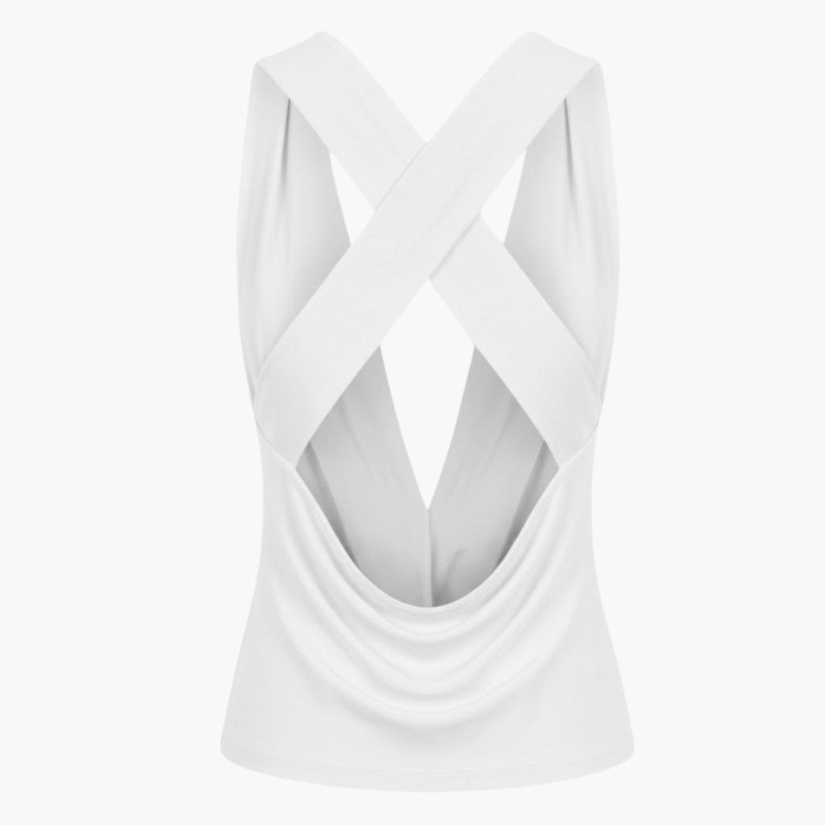 Women's Soft Tencel Modal Blouse | Elegant Cowl Neck Open Back Top 5
