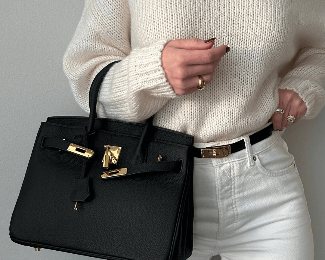 Women's Vegan Suede Tote Bag | Elegant Spacious Shopper with Magnetic Closure 7