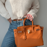 Women's Vegan Suede Tote Bag | Elegant Spacious Shopper with Magnetic Closure 8