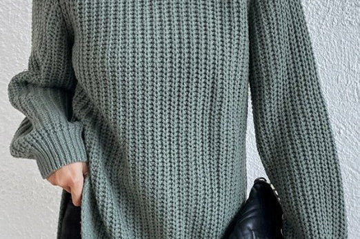 Women's Ribbed Turtleneck Knit Sweater | Sleek Everyday Sweater
