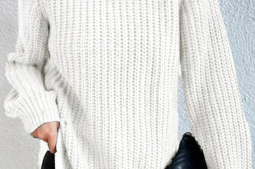 Women's Ribbed Turtleneck Knit Sweater | Sleek Everyday Sweater