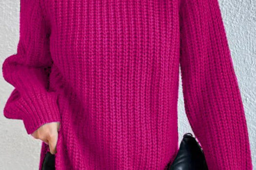 Women's Ribbed Turtleneck Knit Sweater | Sleek Everyday Sweater