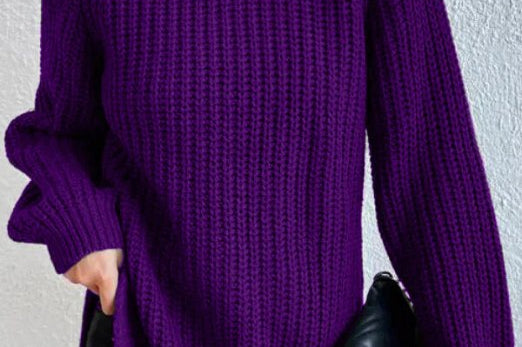 Women's Ribbed Turtleneck Knit Sweater | Sleek Everyday Sweater