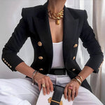 Womens Blazer | Double-Breasted Style | Structured Jacket | Elegant | Versatile 0