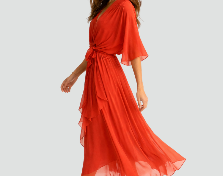 Wrap Maxi Dress | Elegant Long Summer Dress for Effortless Style 1