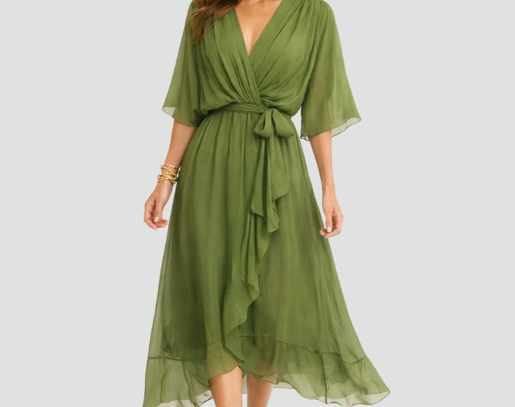 Wrap Maxi Dress | Elegant Long Summer Dress for Effortless Style 3