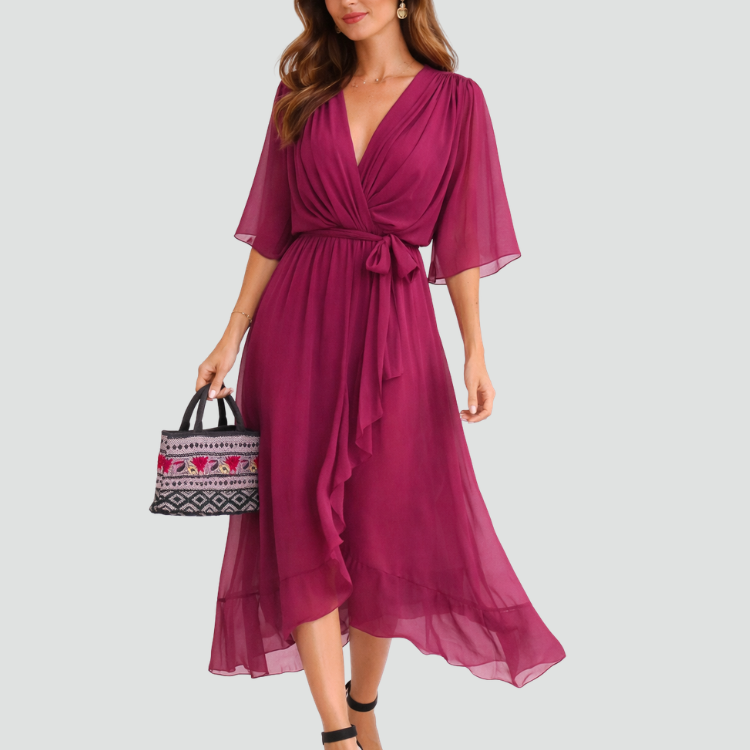 Wrap Maxi Dress | Elegant Long Summer Dress for Effortless Style 6