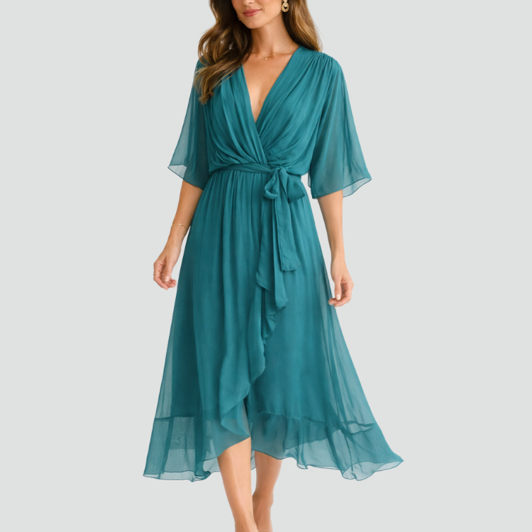 Wrap Maxi Dress | Elegant Long Summer Dress for Effortless Style 8