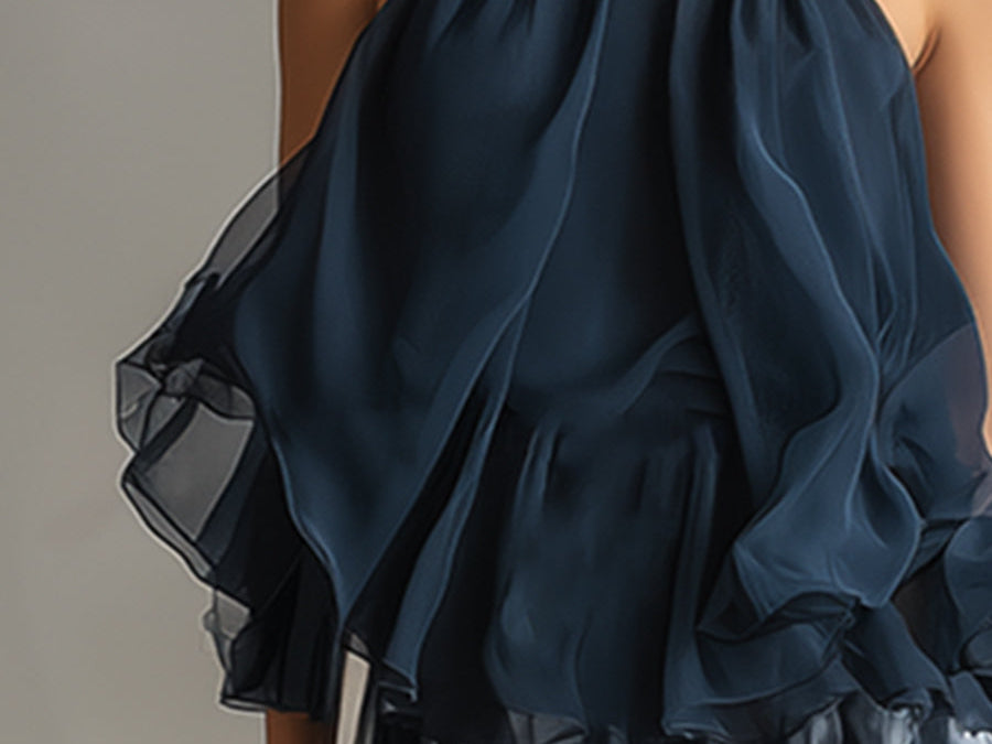 Zephyra | Women's Outfit Two Piece Set with Flowing Wide Leg Pants | Elegant Look for Warm Weather 4