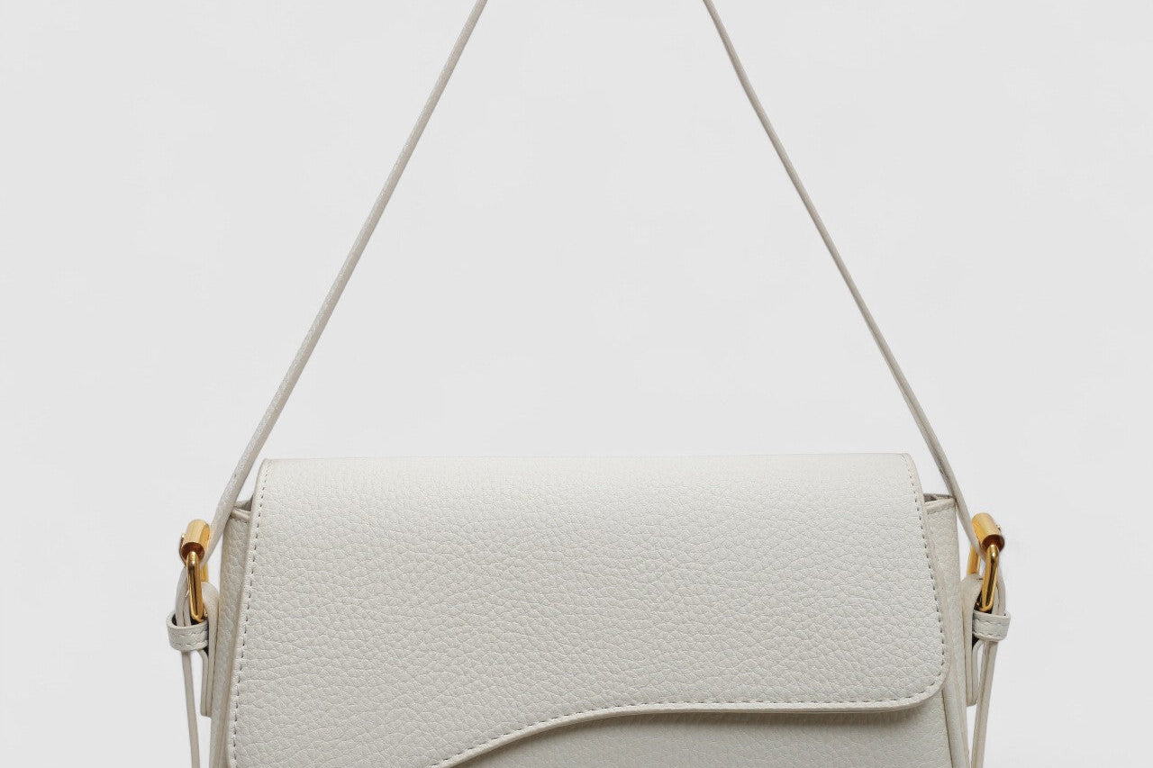 Women's Vegan Leather Handbag | Elegant Wavy Evening Bag