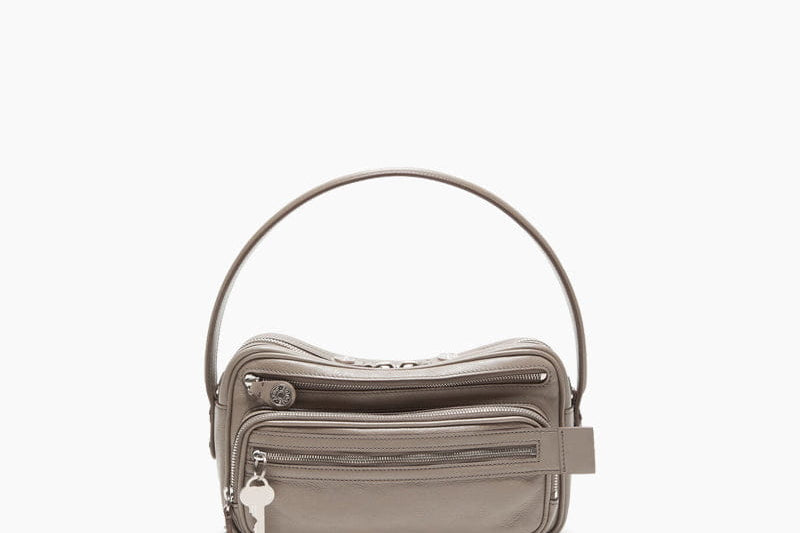 Women's Multi-Pocket Leather Zip Shoulder Bag | Utility Crossbody Shoulder Bag