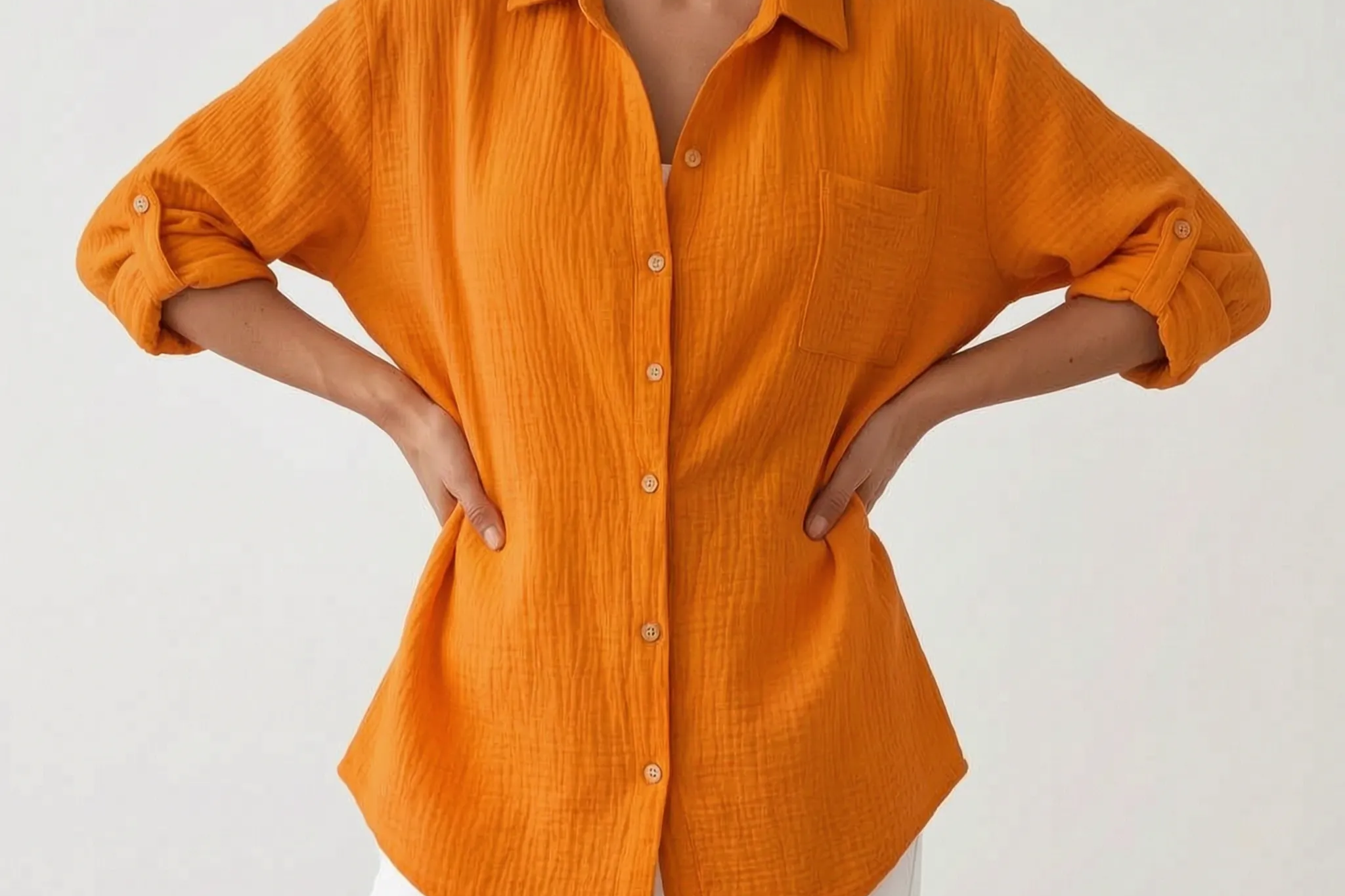 Women's Relaxed Button-Down Shirt | Soft Everyday Casual Shirt