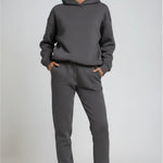 Ailbhe - Women's Hooded Sweatshirt and Jogger Set - Grey