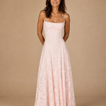 Alanis - Women's Backless Sleeveless Maxi Wedding Guest Dress - Pink