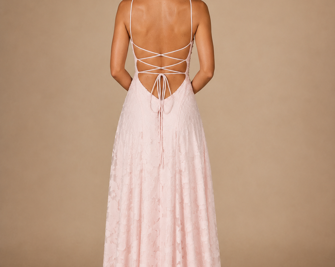 Alanis - Women's Backless Sleeveless Maxi Wedding Guest Dress