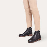 Alastair - Men's Leather Zip Ankle Boots