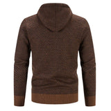 Alden - Men's Hooded Zip-Up Knit Cardigan