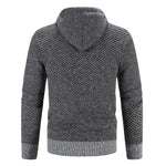 Alden - Men's Hooded Zip-Up Knit Cardigan