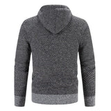Alden - Men's Hooded Zip-Up Knit Cardigan